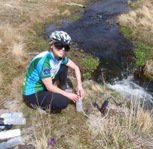 Filtering Water at Wall Lake.